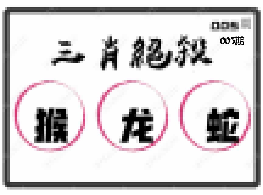 005期三肖绝杀[图]